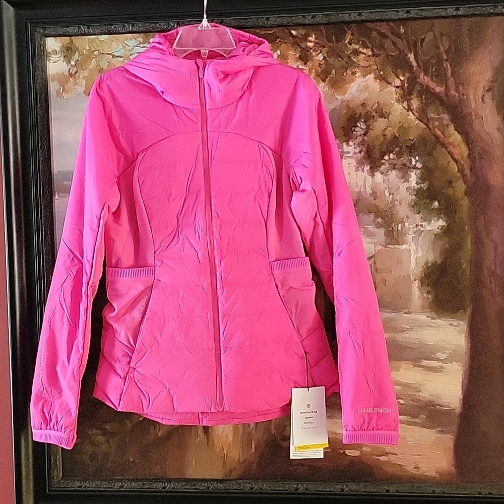 Lululemon Down for It All Jacket- sonic pink, Size 4 Active jacket NWT